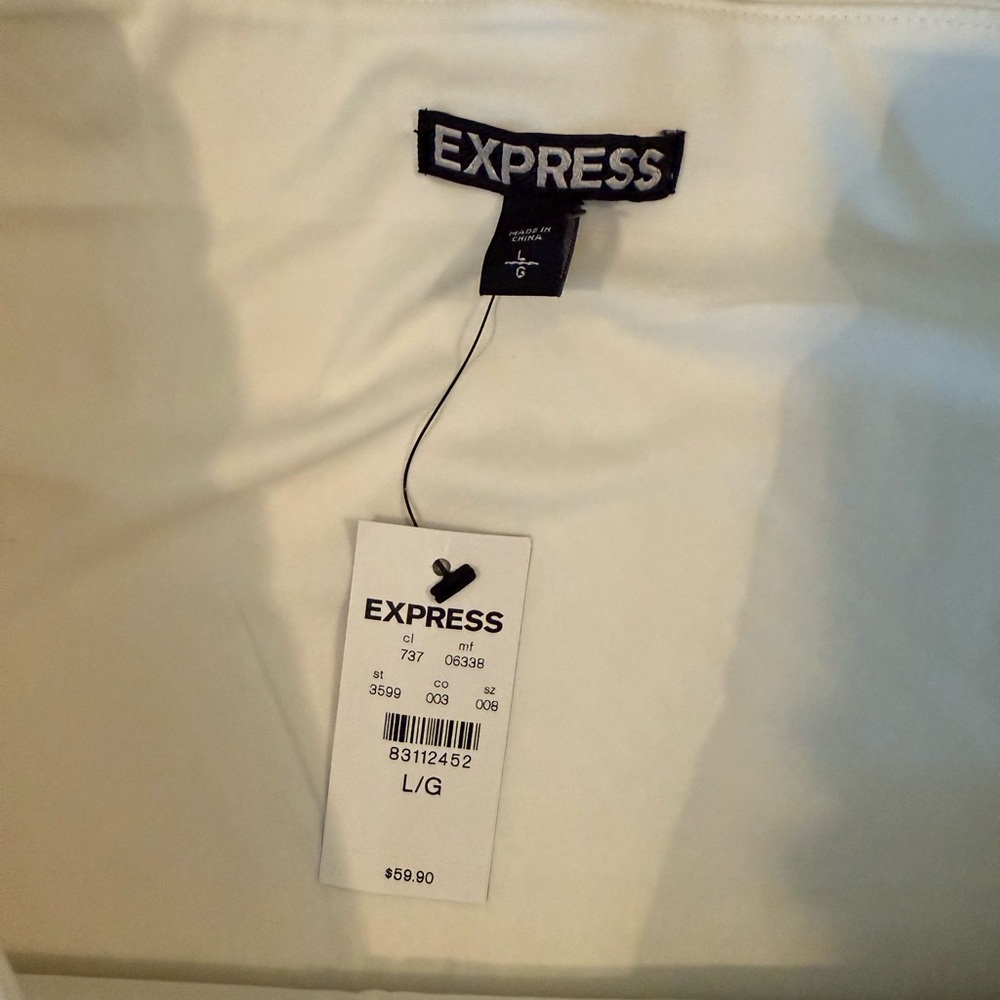 Express Black and White Sequin Skirt - Size Large - Picture 2 of 6